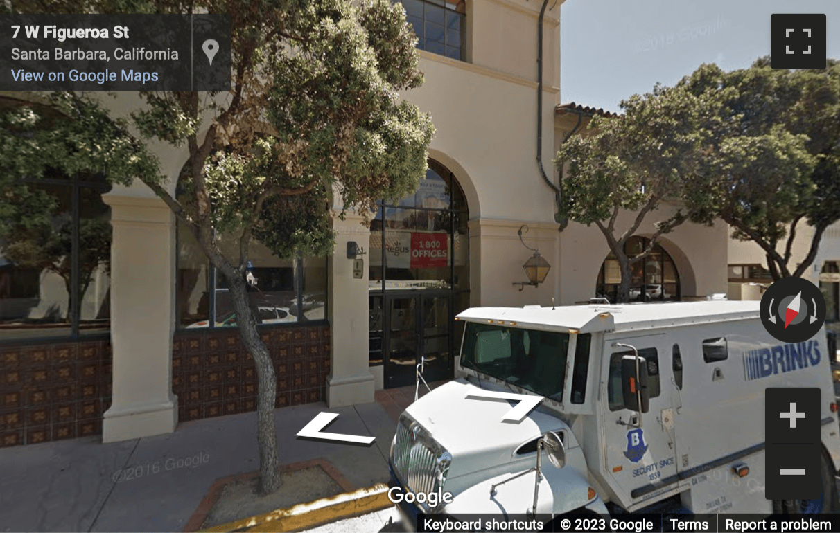 Street View image of 7 West Figueroa Street, Suites 200 & 300, Santa Barbara, California, USA