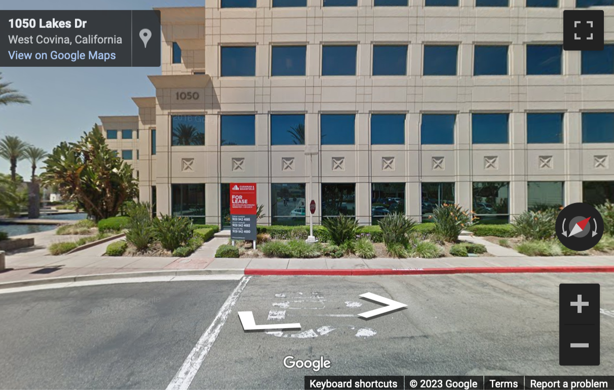 Street View image of 1050 West Lakes Drive, Suite 225 & 250, California, West Covina