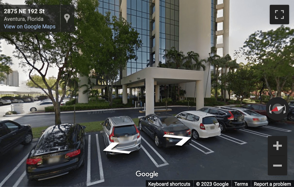 Street View image of 2875 NE 191 Street, 5th Floor, Florida, Aventura, Turnberry Plaza