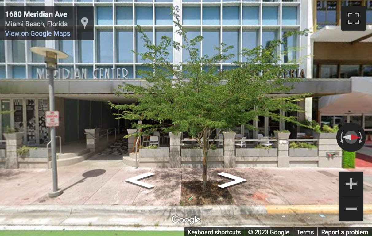 Street View image of 1688 Meridian Avenue, Meridian Centre, Suite 600 & 700, Florida, Miami Beach