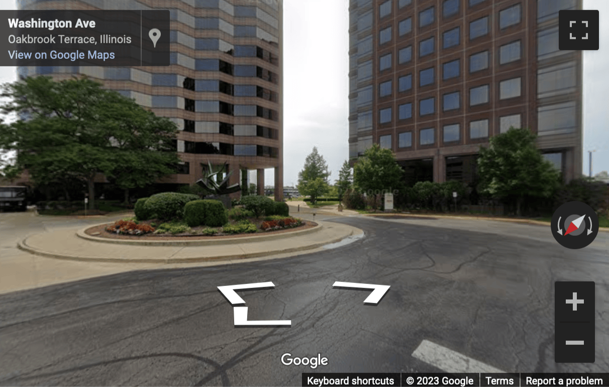Street View image of 18W140 Butterfield Road, 15th Floor, One Lincoln Centre, Oak Brook, Illinois, USA