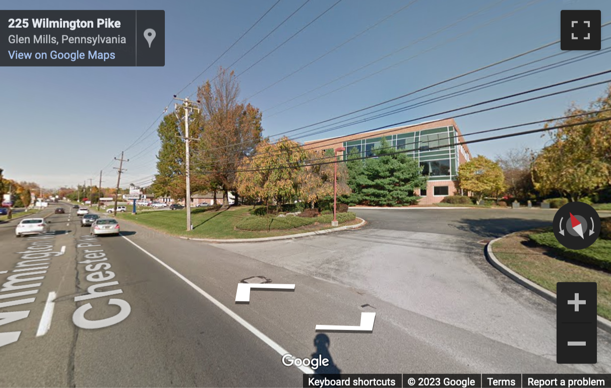 Street View image of 225 Wilmington-West Chester Pike, Suite 202, Gateway Corporate, Chadds Ford