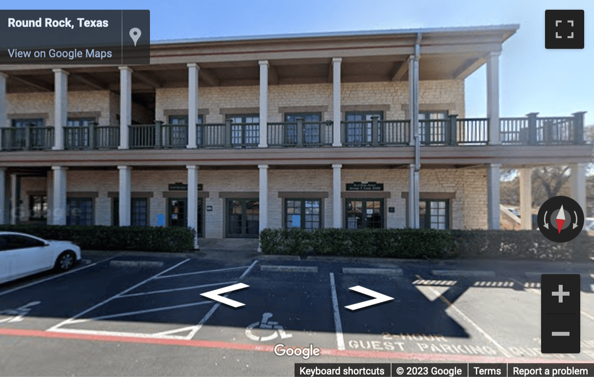 Street View image of 1 Chisolm Trail Road, Suite 450, Old Town Square, Round Rock, Texas, USA