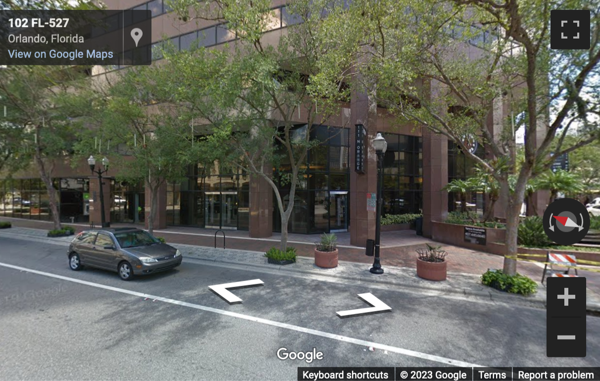 Street View image of Downtown North Orange, 111 North Orange Avenue, Suite 800, Orlando, Florida, USA