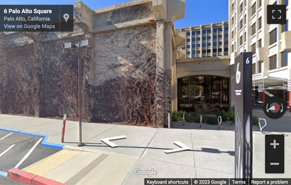 Street View image of 3000 El Camino Real, Suite 200, 4 Palo Alto Square, Palo Alto, California, USA