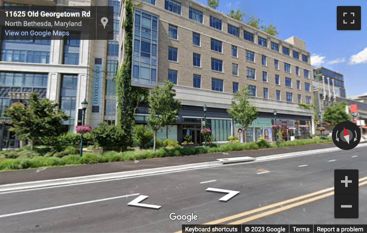 Street View image of 11810 Grand Park Avenue, Pike & Rose, Bethesda, Maryland, USA