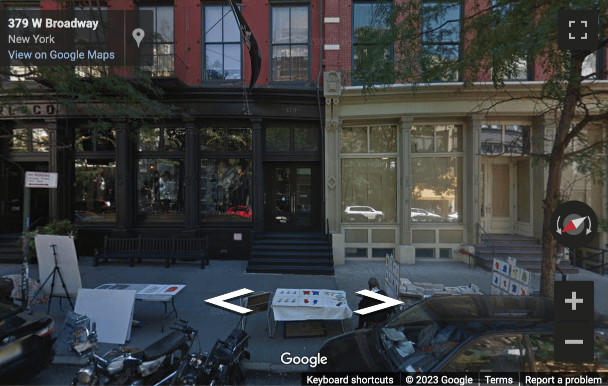 Street View image of West Broadway, 2nd floor, 379 West Broadway, New York, New York State, USA