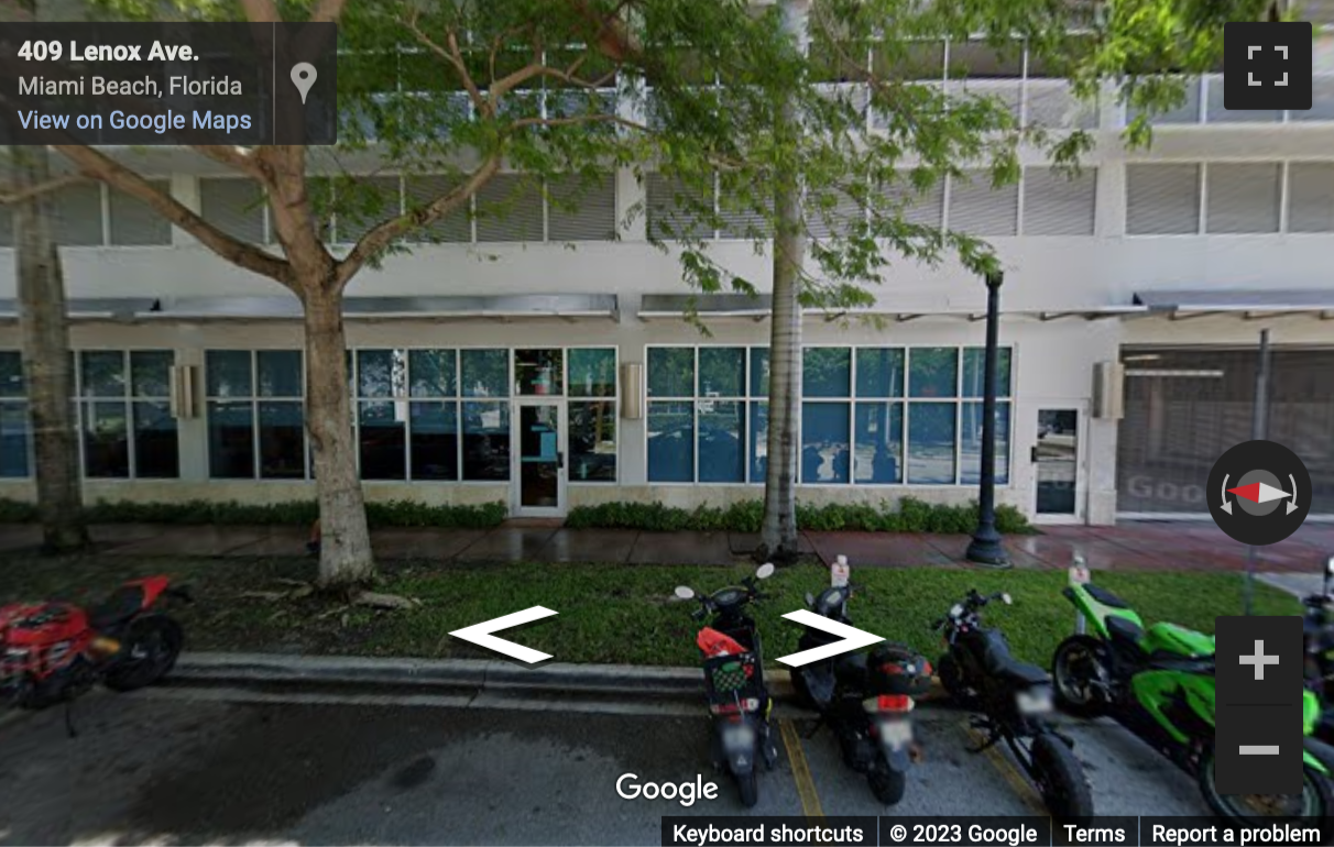 Street View image of 429 Lenox Avenue, Miami, Florida, USA