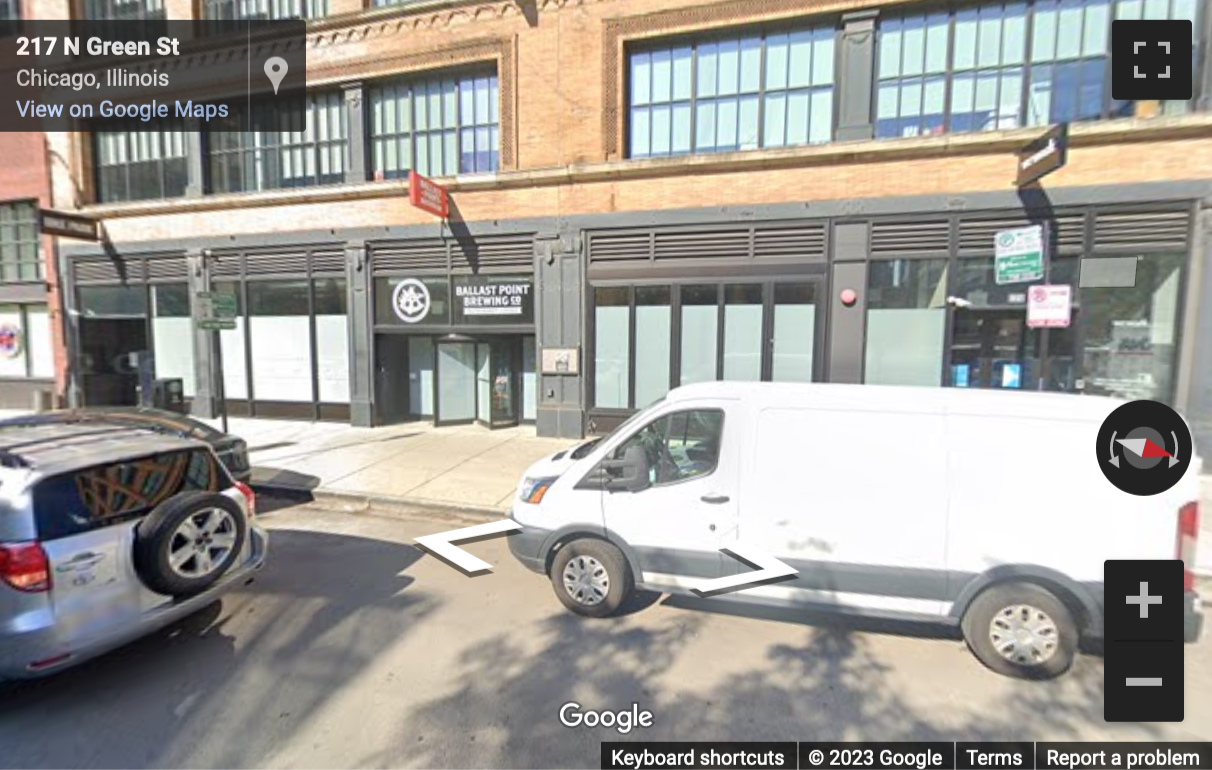 Street View image of 220 N Green St, Chicago, Illinois, USA