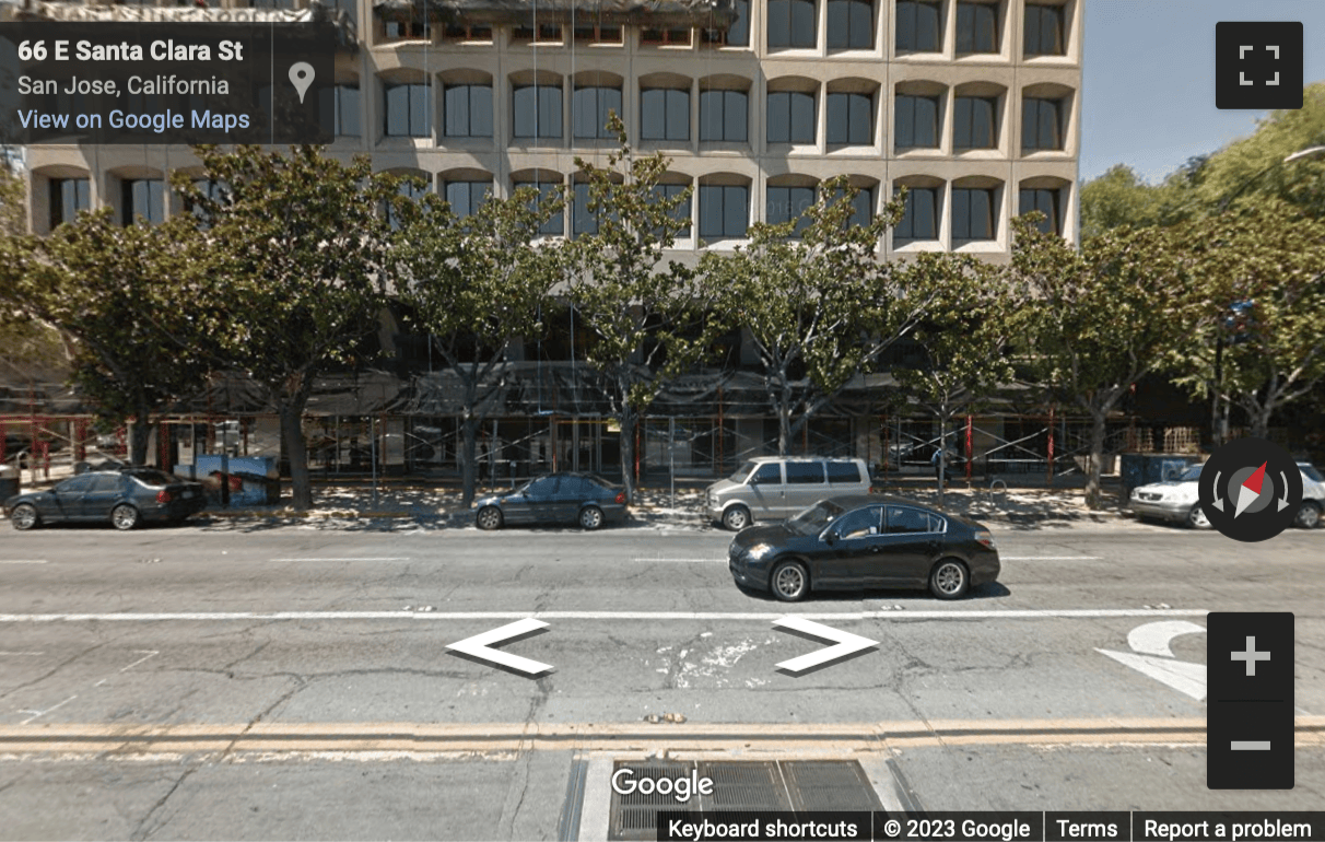 Street View image of 75 E Santa Clara St, San Jose (California), California, USA