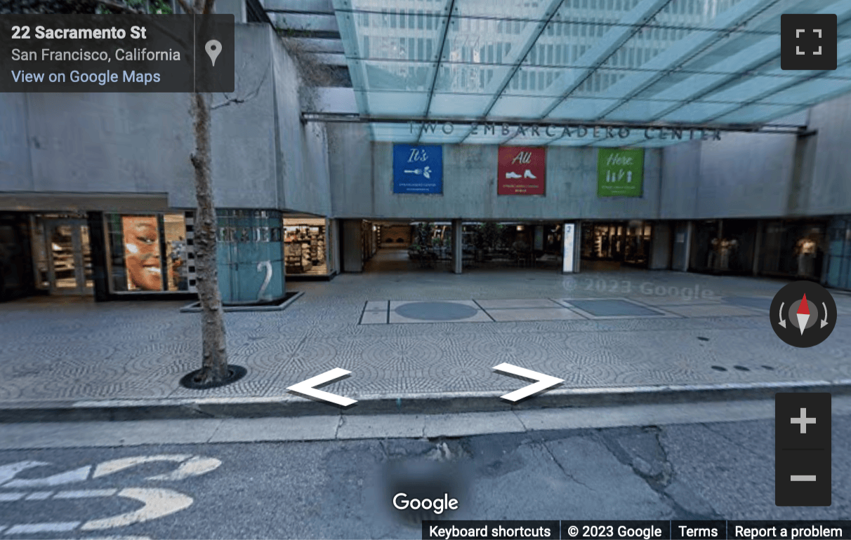 Street View image of 2 Embarcadero Center, San Francisco, California, USA