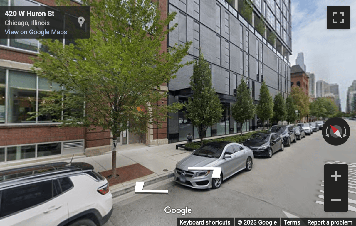 Street View image of 420 W Huron, Chicago, Illinois, USA