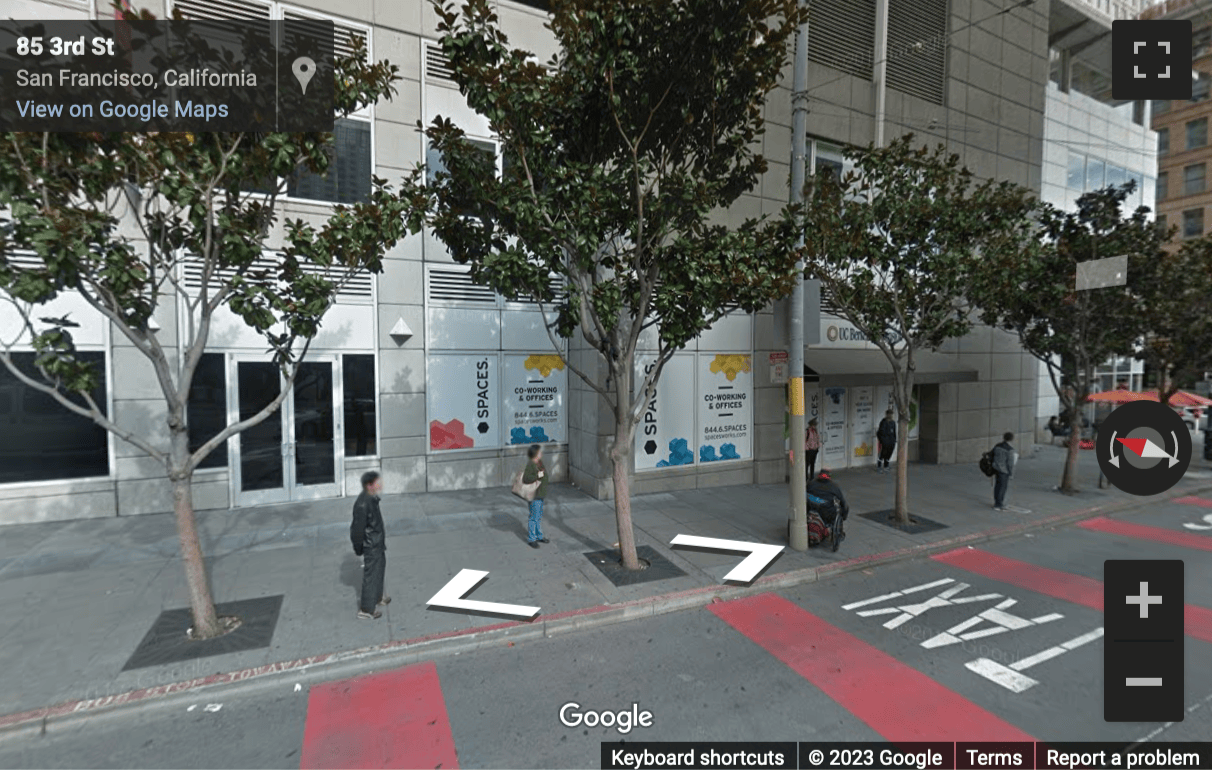 Street View image of 95 Third Street, 1st Floor, The Paramount Building, SPACES, Mission & 3rd, San Francisco