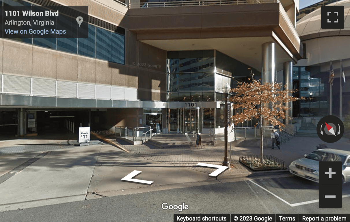 Street View image of 1101 Wilson Boulevard, 6th, 8th, and 9th Floors, SPACES, The Artisphere, Arlington