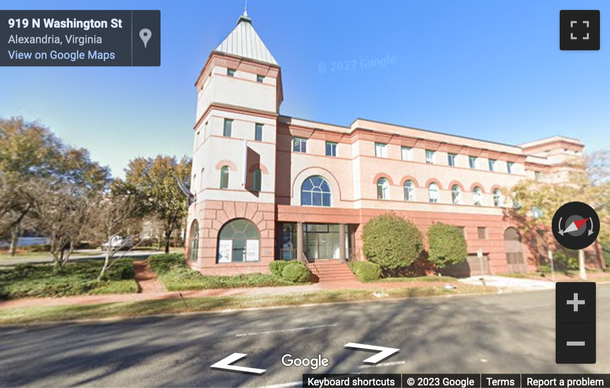 Street View image of 950 N Washington Street, Alexandria (Virginia), Virginia, USA