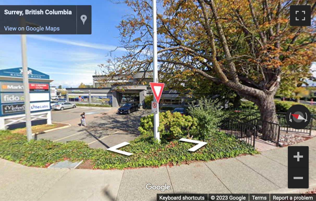 Street View image of 7404 King George Boulevard, Suite 200, King’s Cross, Surrey, British Columbia, Canada