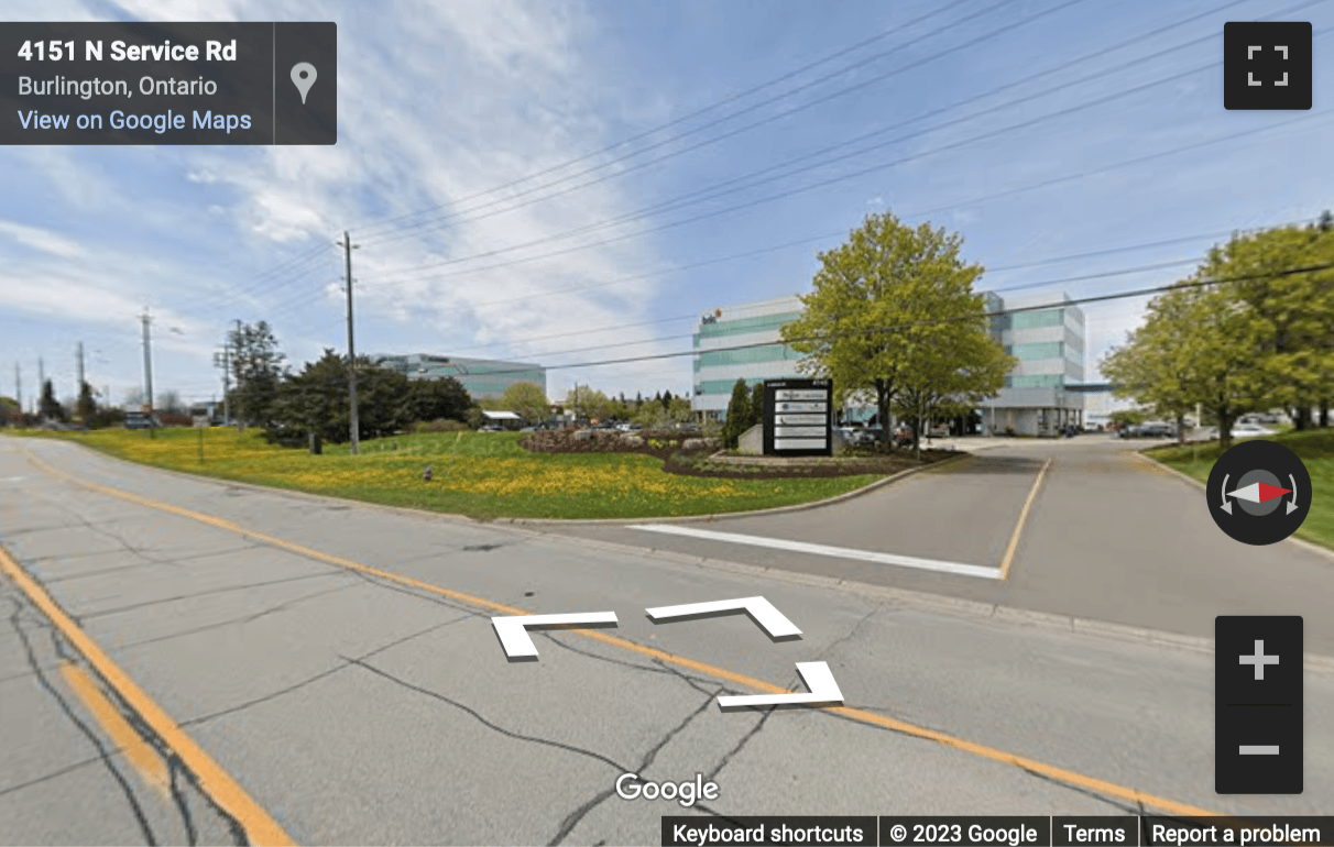 Street View image of 4145 North Service Road, 2nd Floor, Burlington Center, Burlington, Ontario, Canada