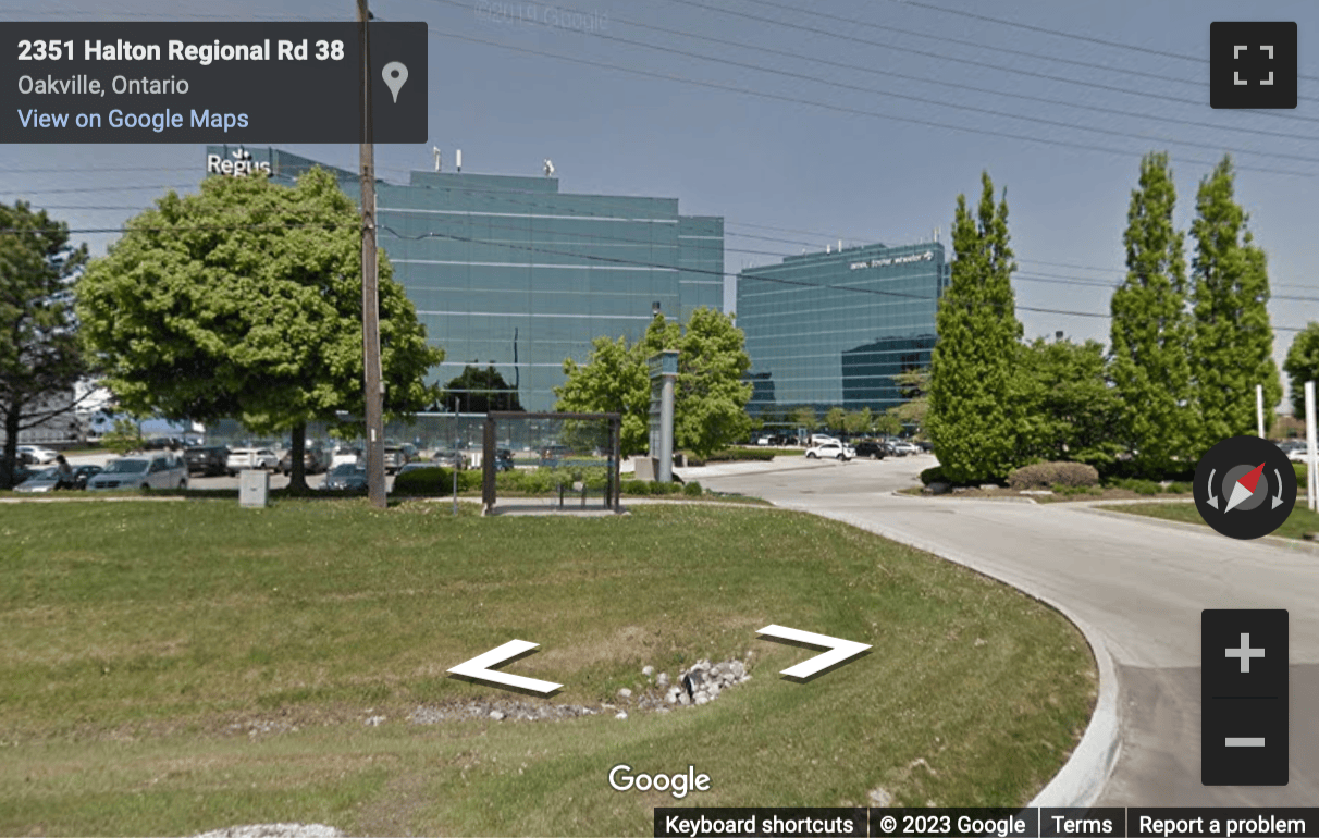 Street View image of 2010 Winston Park Drive, Suite 200, Oakville, Ontario, Canada
