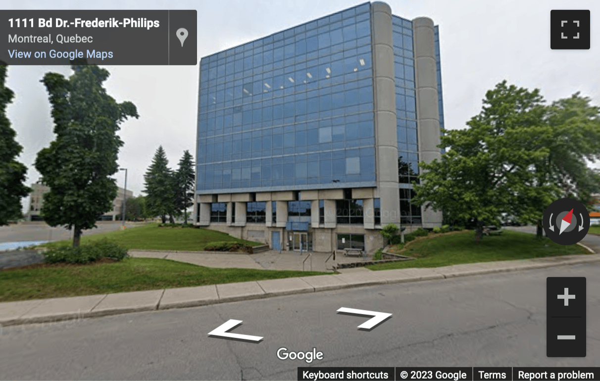 Street View image of 1111 Dr. -Frederik-Phillips-Boulevard, Suite 600, Ville Saint Laurent, Montreal