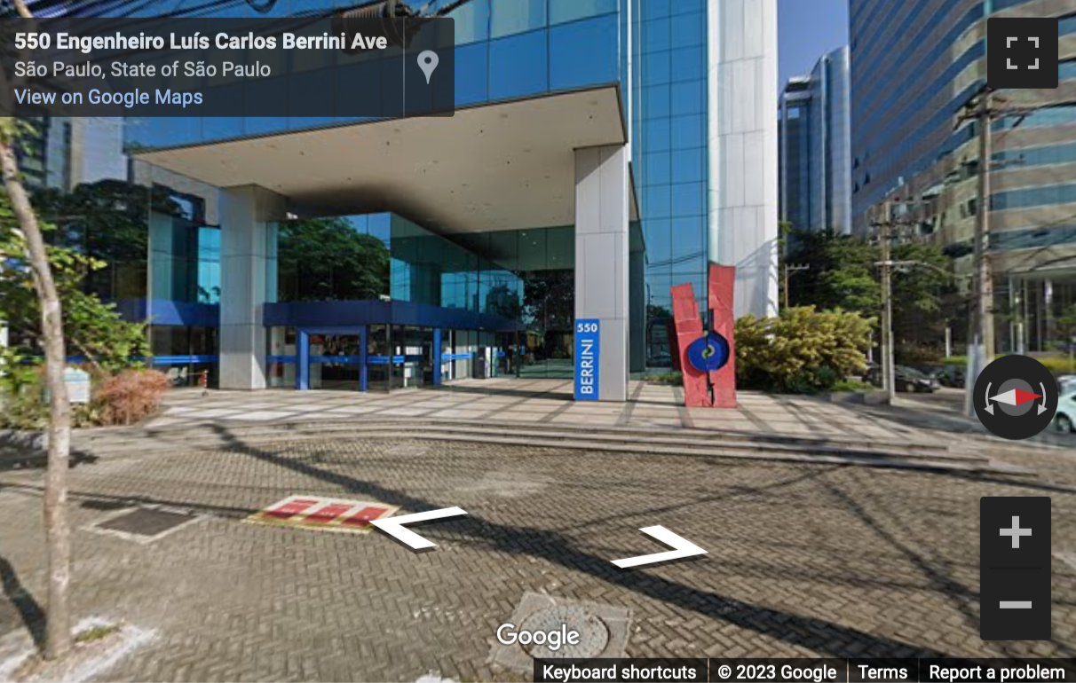 Street View image of Av. Engenheiro Luís Carlos Berrini, 550, Itaim Bibi, Sao Paulo, Brazil