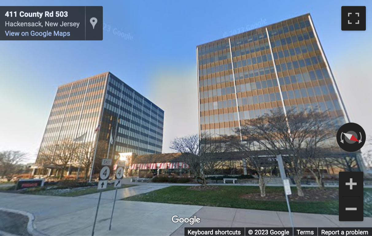 Street View image of 2nd Floor, 411 Hackensack Avenue, Continental Plaza, Hackensack, New Jersey