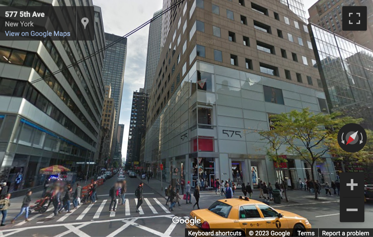 Street View image of 575 Fifth, 575 5th Avenue, New York City - Midtown Manhattan