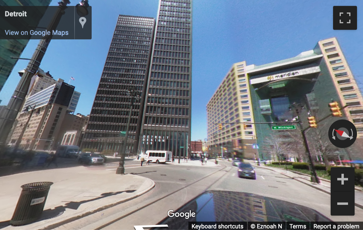 Street View image of Campus Martius, 1001 Woodward Avenue, Detroit, Michigan