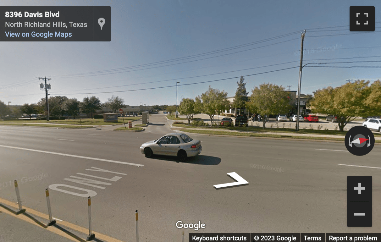 Street View image of 8479 Davis Boulevard, Suite 300, Dallas, Texas