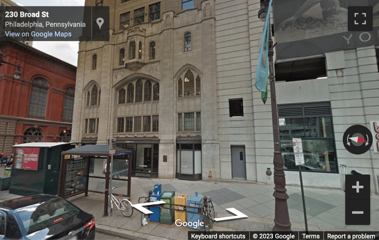 Street View image of 230 South Broad Street, 17th Floor, Philadelphia, Pennsylvania