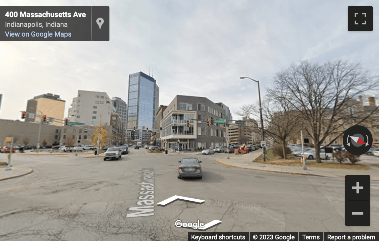 Street View image of 350 Massachusetts Avenue, Indianapolis