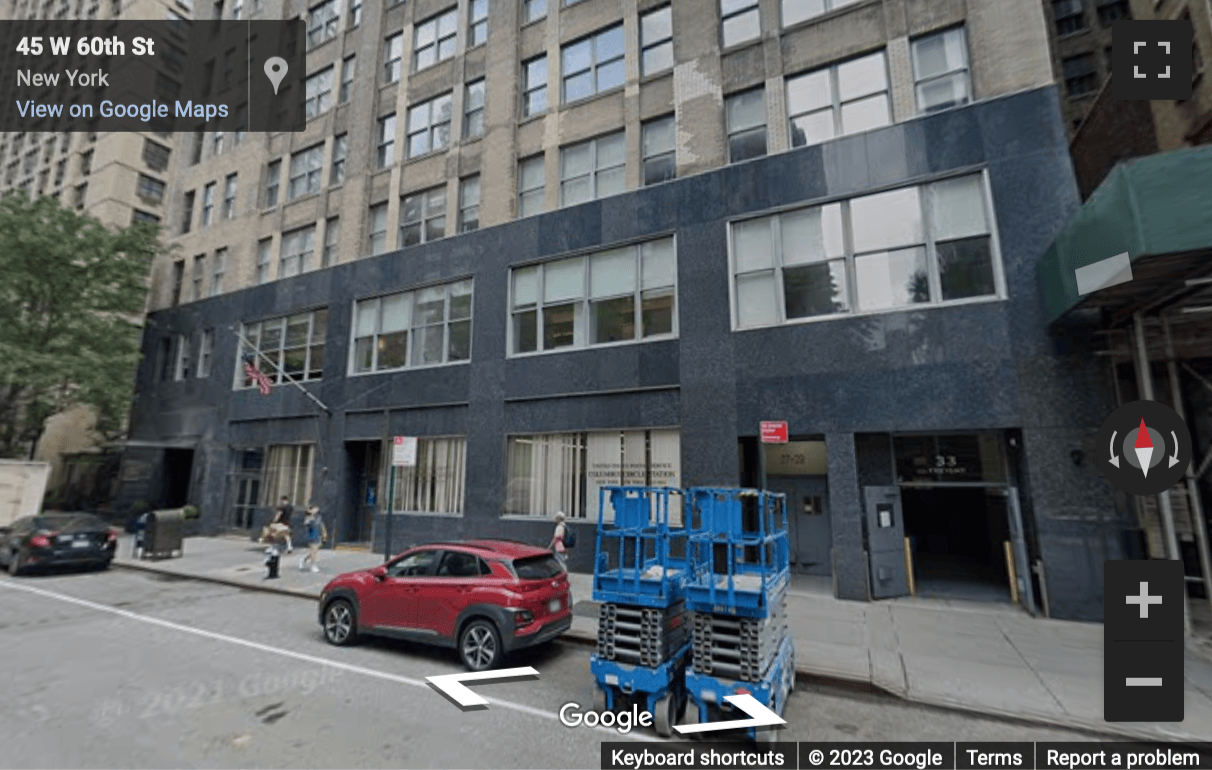 Street View image of 33 West 60th Street, 2nd Floor, New York City, New York State