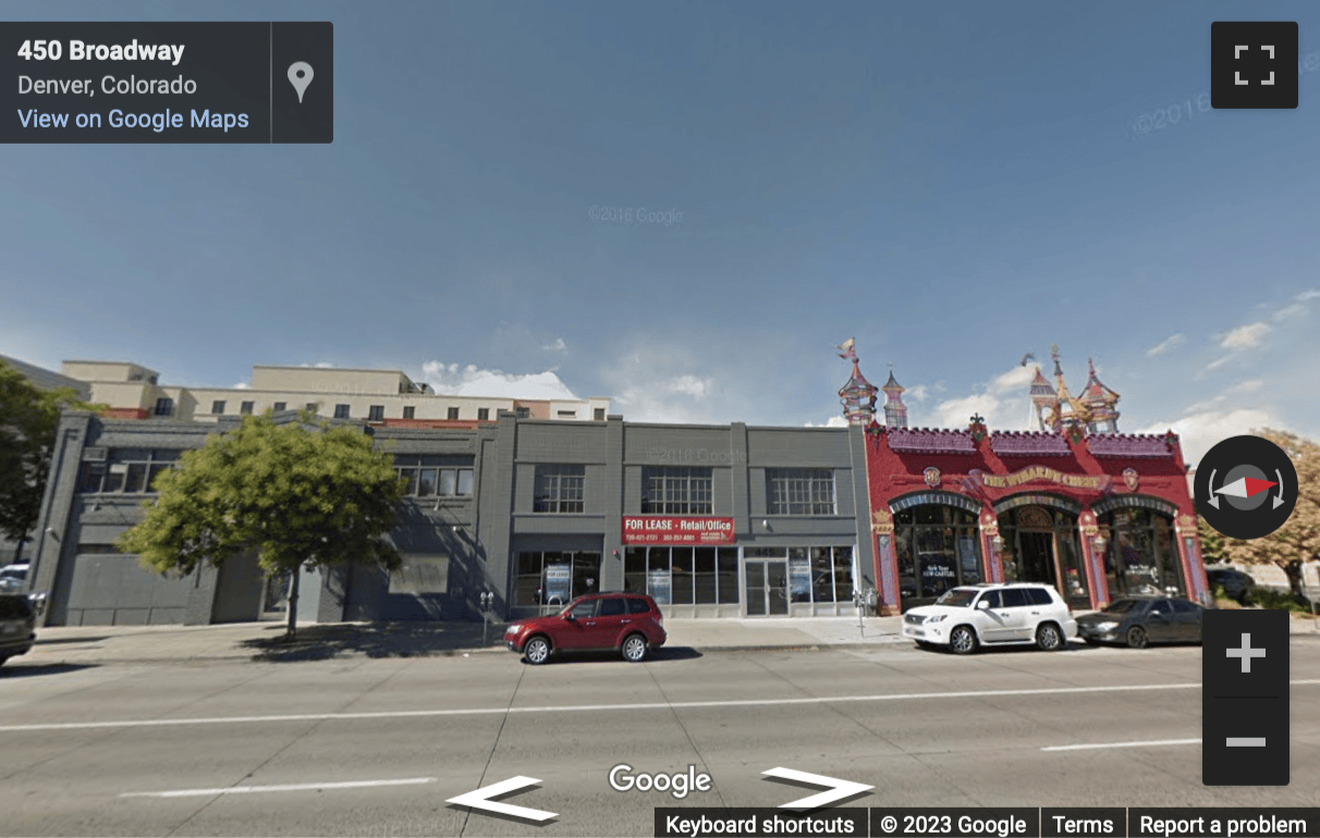Street View image of 445 N Broadway, Denver, Colorado