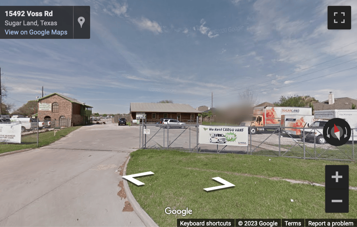 Street View image of 15492 Voss Road, Sugar Land, Texas