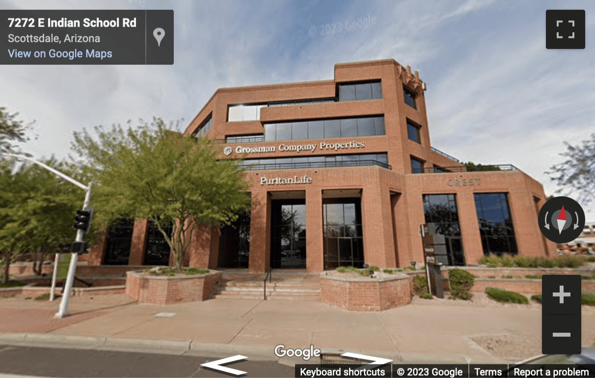 Street View image of 7272 East Indian School Road, Suite 540, Scottsdale, Arizona