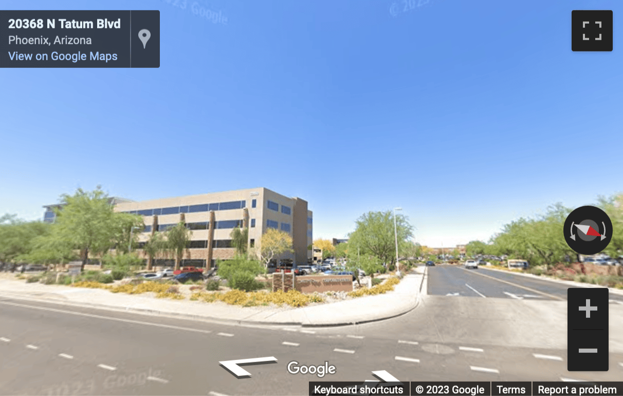 Street View image of 20860 North Tatum Boulevard, Suite 300, Desert Ridge Corporate, Phoenix