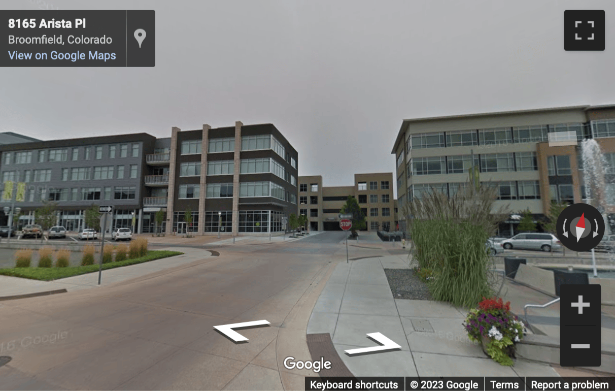 Street View image of 8181 Arista Place, Suites 100, 200 & 500, Broomfield, Colorado
