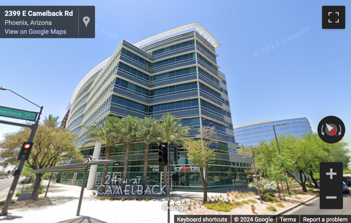 Street View image of 2375 East Camelback Road, Suite 600, Phoenix, Arizona