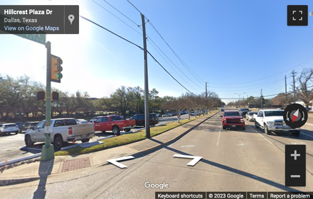 Street View image of 12700 Hillcrest Road, Suite 125, Dallas, Texas