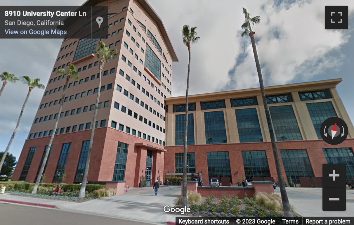 Street View image of Aventine Office Building, 8910 University Center Lane, San Diego