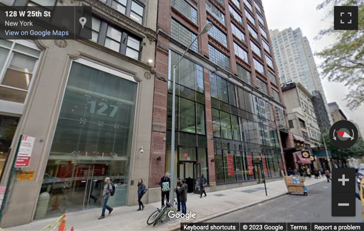 Street View image of 125 West 25th Street, New York City