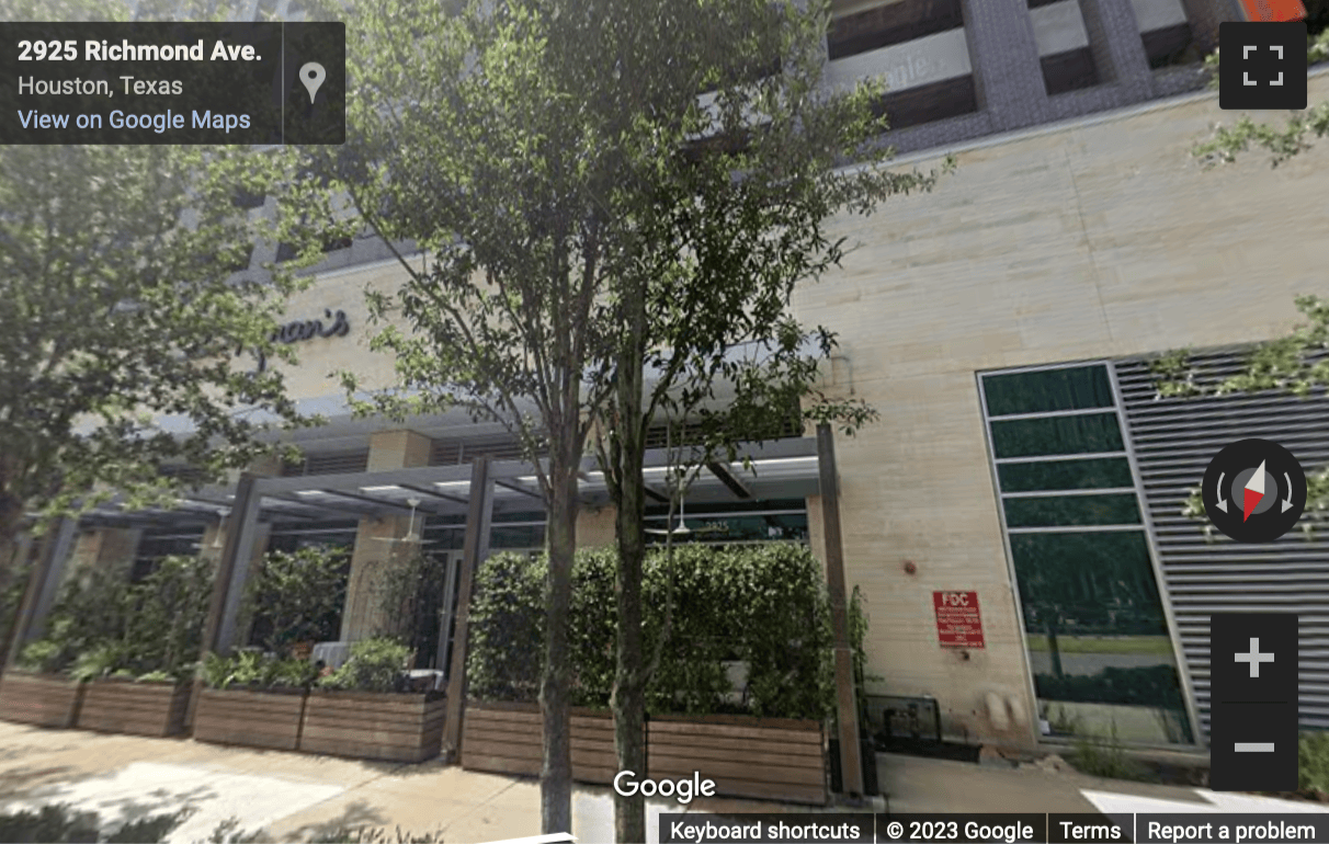Street View image of 2925 Richmond Avenue, Suite 1200, Houston, Texas
