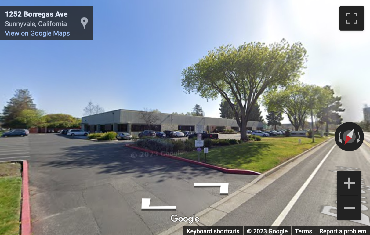 Street View image of 1250 Borregas Avenue, Sunnyvale, California