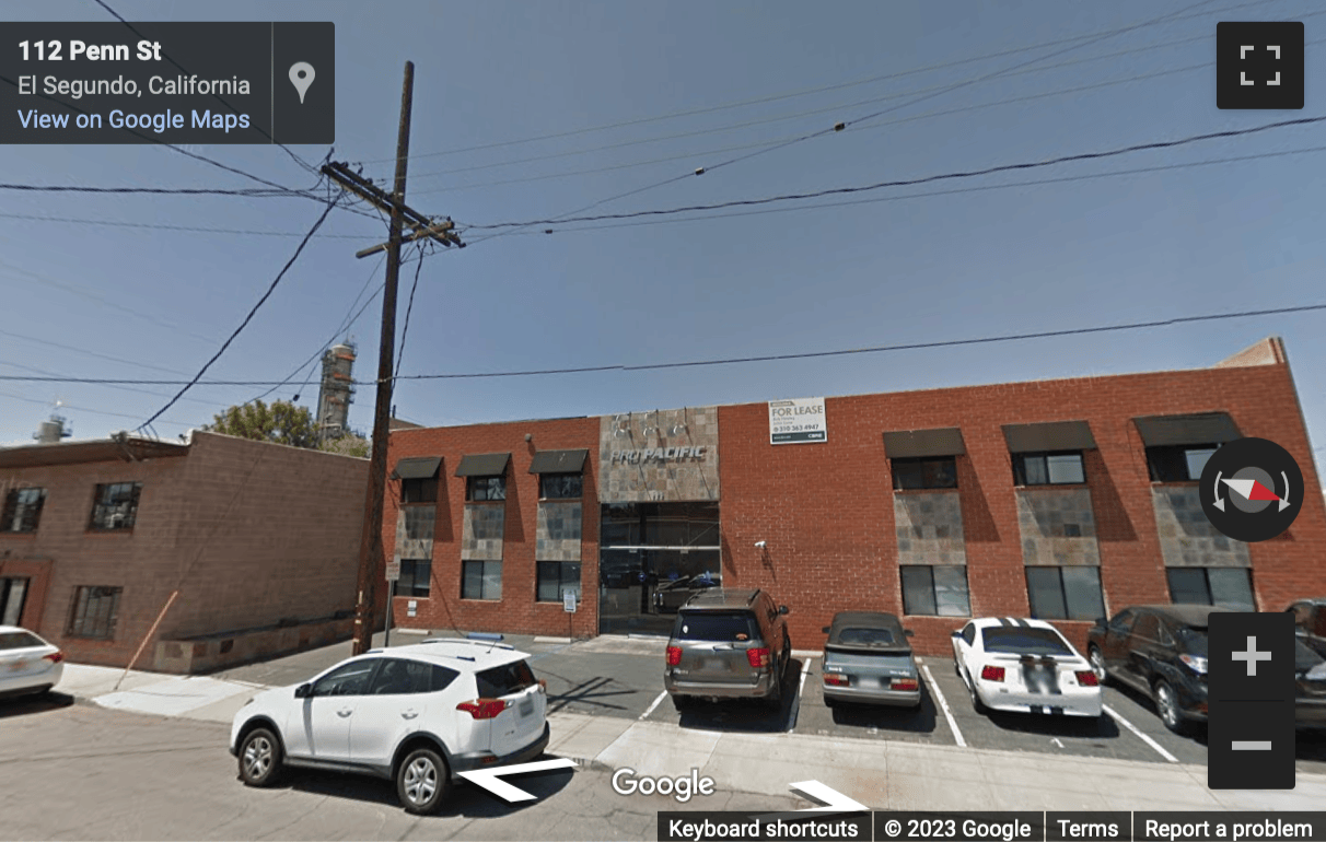 Street View image of 111 Penn St, El Segundo, California
