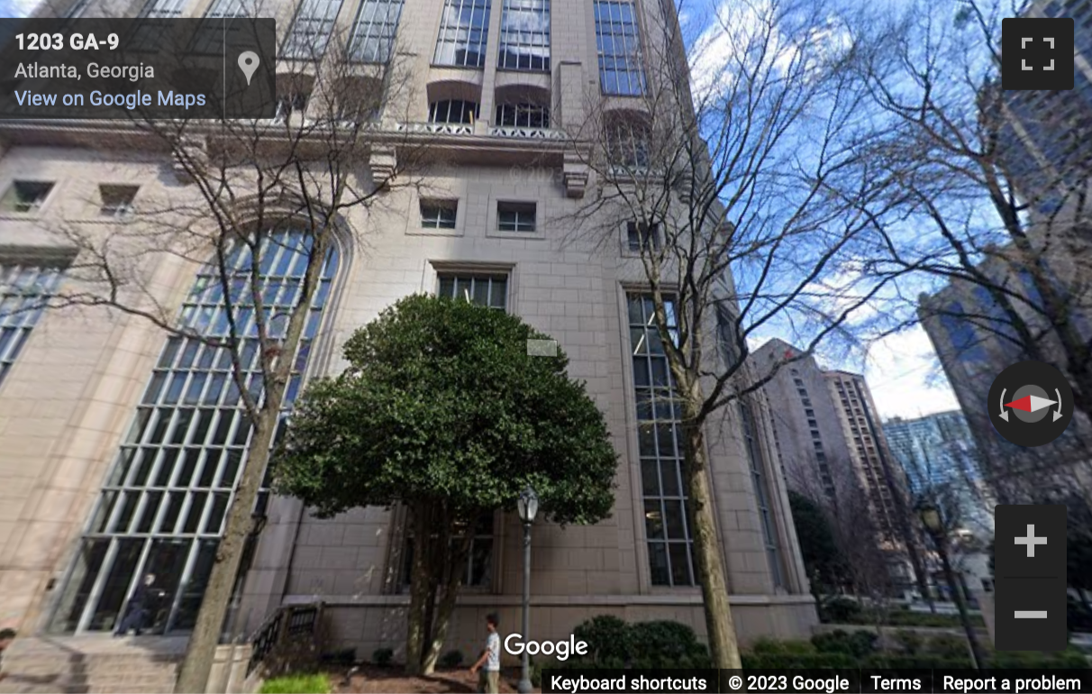 Street View image of 1201 West Peachtree, Suite 2300, Atlanta, Georgia