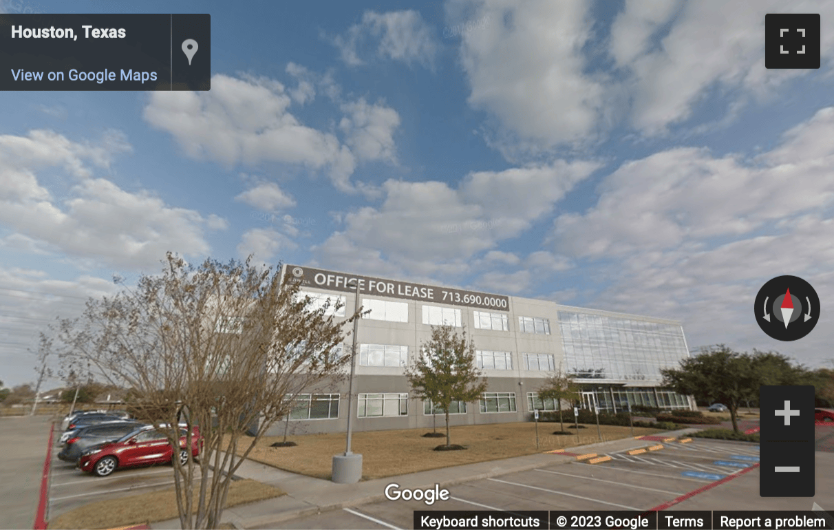 Street View image of 13100 Wortham Center Drive, Suite 300, Houston, Texas