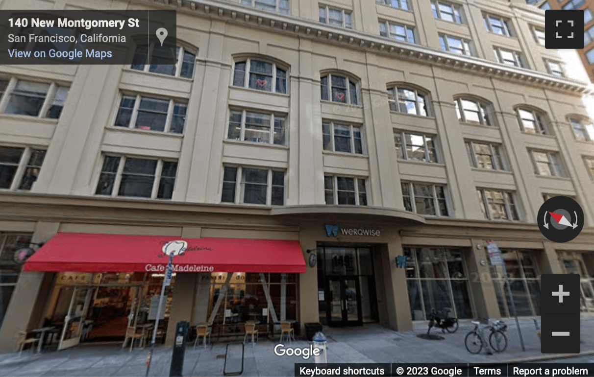 Street View image of 149 New Montgomery St, San Francisco, California