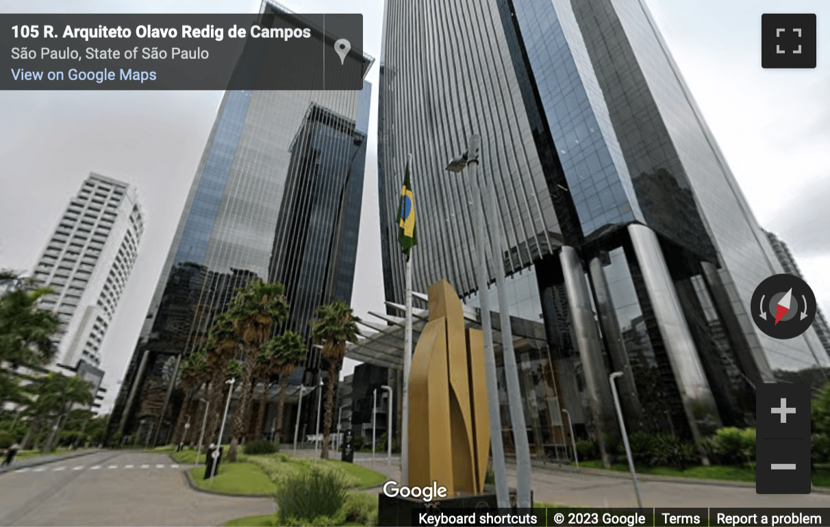 Street View image of 105 Tower B, Arquiteto Olavo Redig de Campos Street, Sao Paulo