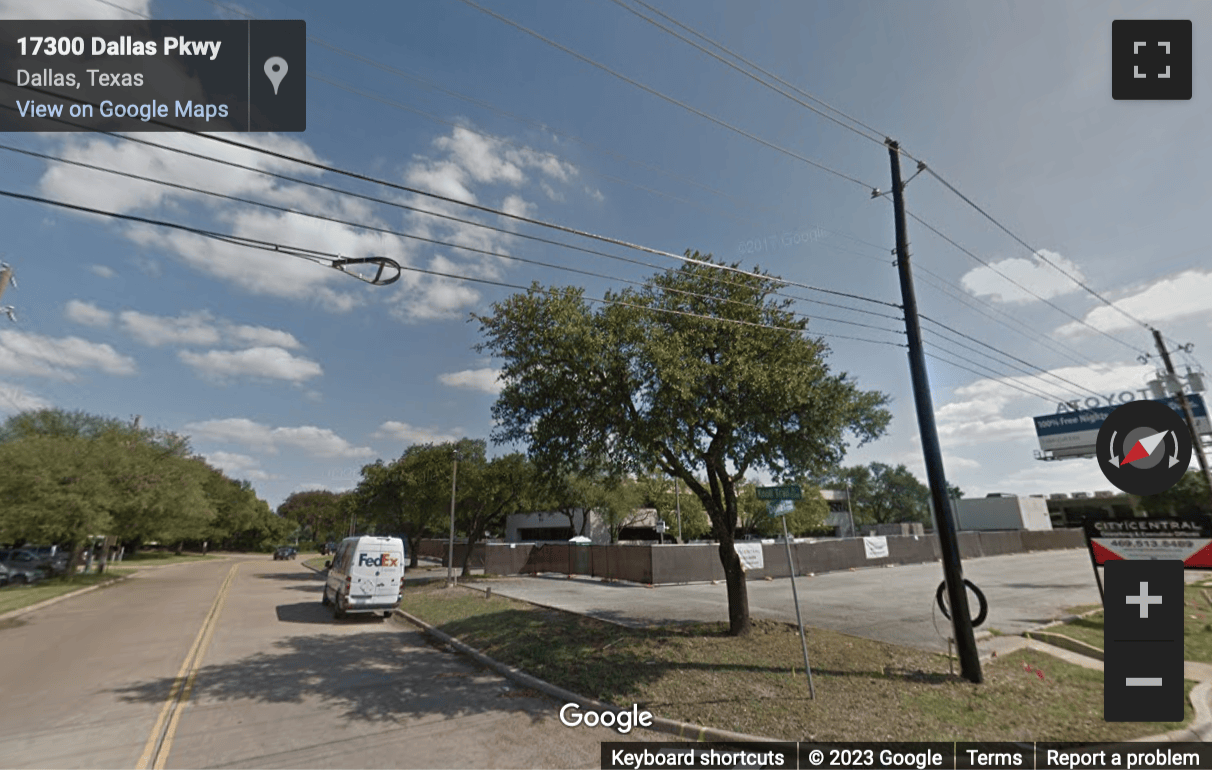 Street View image of 17250 Dallas Parkway, Dallas, Texas