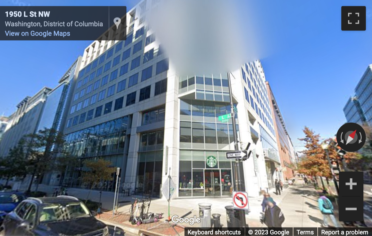 Street View image of (DC2) 2001 L Street N. W, Suite 500, Washington DC, District of Columbia