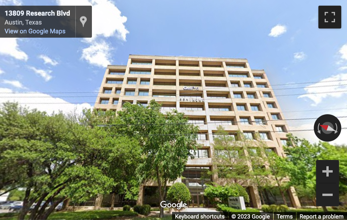 Street View image of 13809 Research Boulevard Suite 500, Austin, Texas